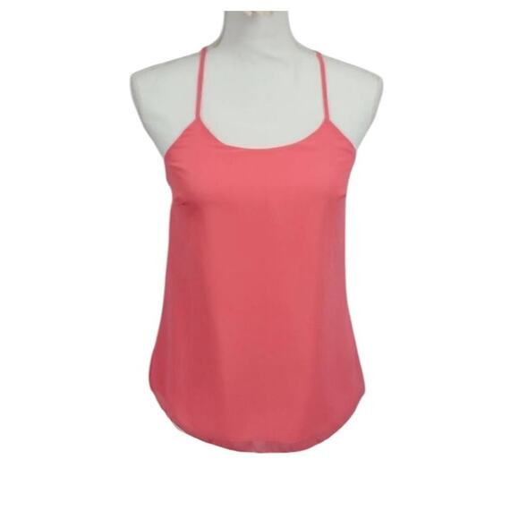 NWT! Jennifer Lopez Coral Tulip Chiffon Tank Top Blouse L - Picture 3 of 7